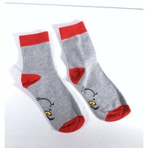 Grinch Face Holiday Themed Socks Womens